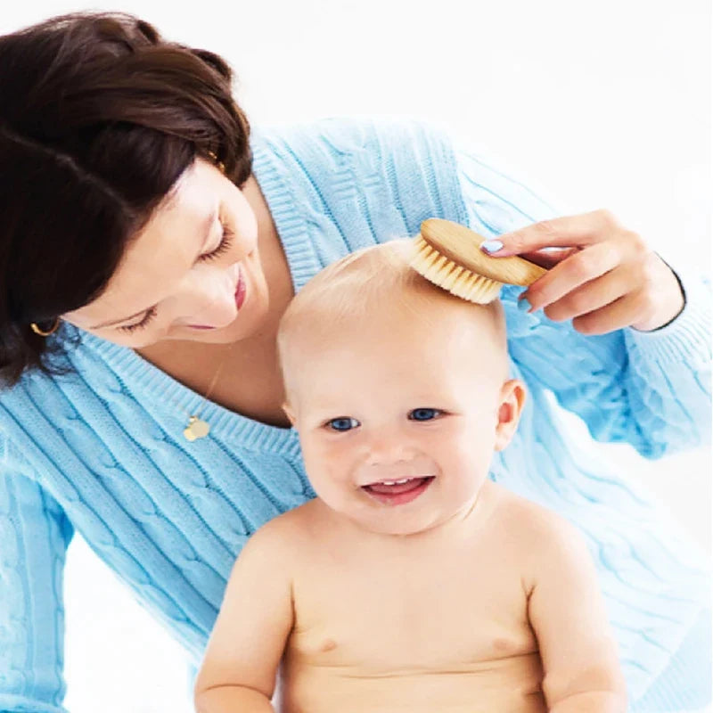 Wooden Baby Hair Brush