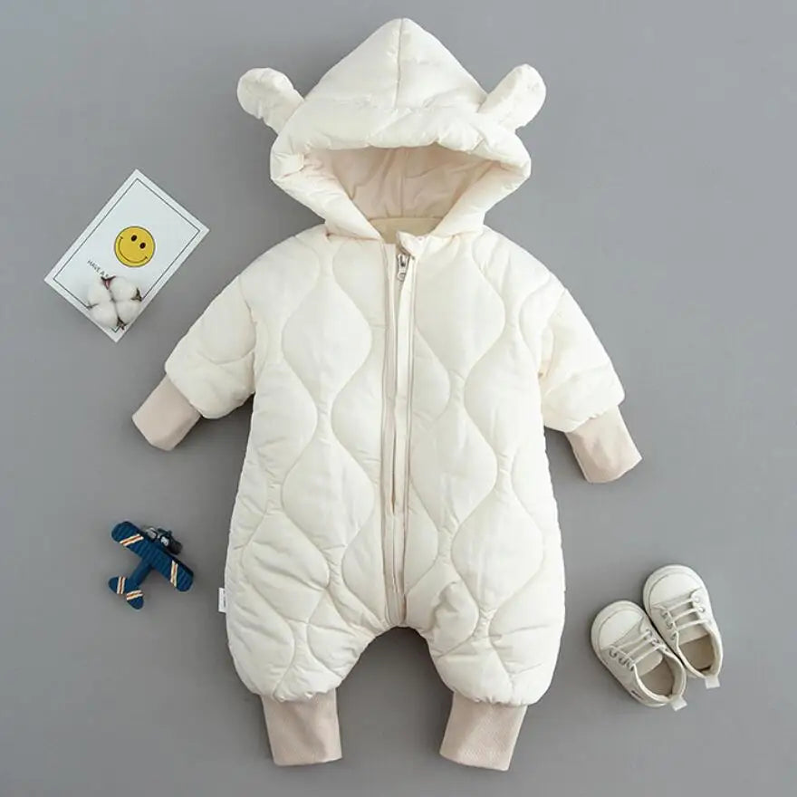 LONG SLEEVE HOODED BABY ROMPER