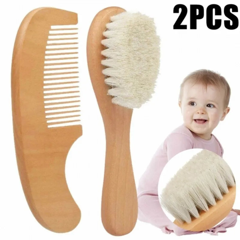 Wooden Baby Hair Brush