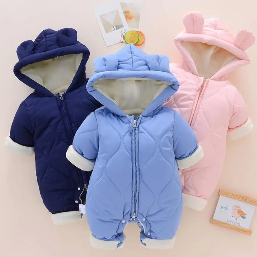 LONG SLEEVE HOODED BABY ROMPER