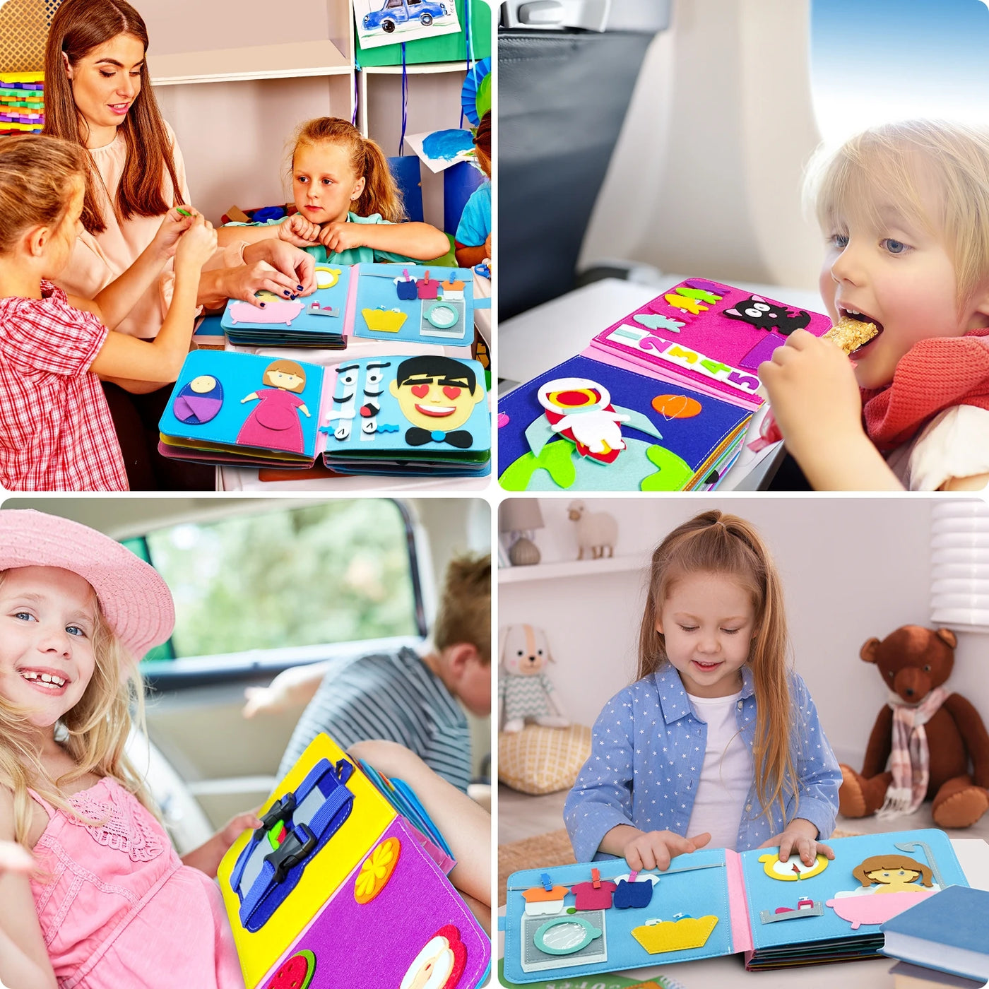 Washable Montessori 3D Story Busy Board
