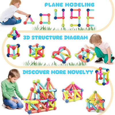 Magnetic Sticks Building Blocks For Kids